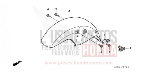 FRONT FENDER NTV650S de 1995